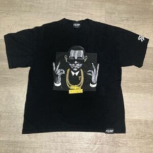 Filthy Dripped, Obama 2 Terms Men’s Black HTF T-Shirt, X-Large Presidential Top